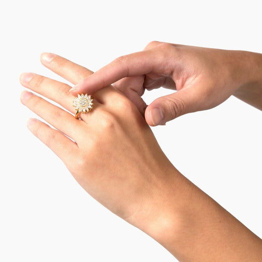 Sunflower Ring & Necklace Bundle